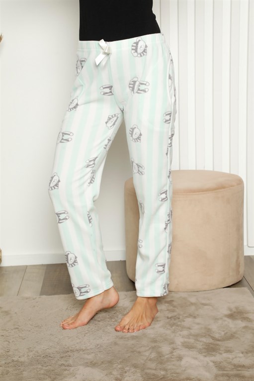 Akbeniz Bayan Welsoft Polar Tek Alt Pijama 27343