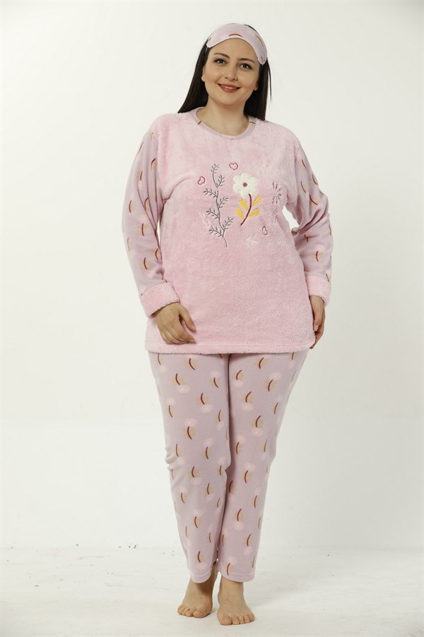 Akbeniz WellSoft Büyük Beden Kadın Pijama Takımı 8041