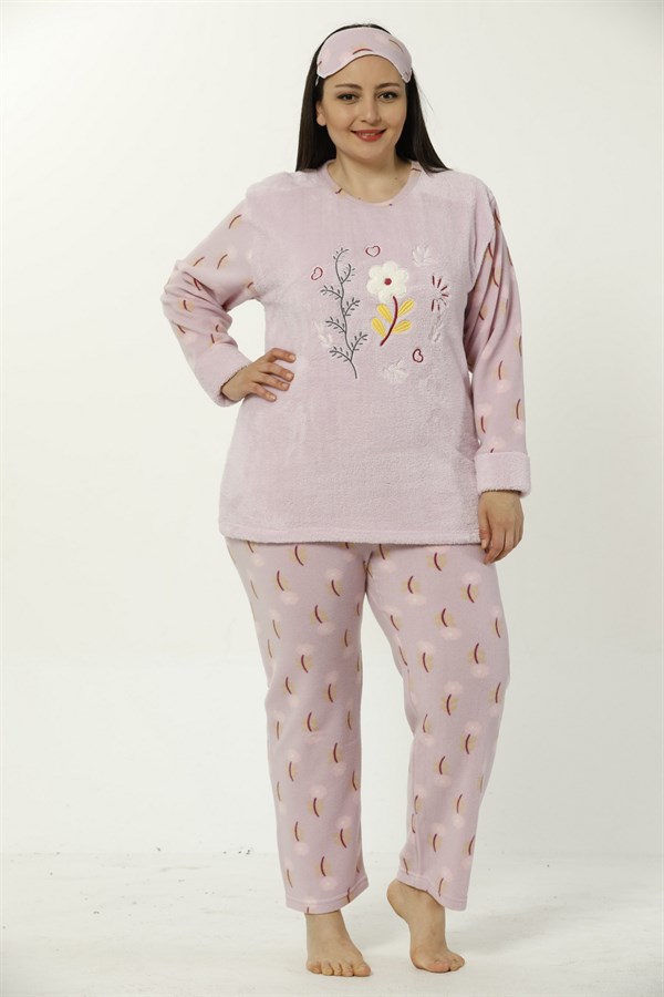 Akbeniz WellSoft Büyük Beden Kadın Pijama Takımı 8040