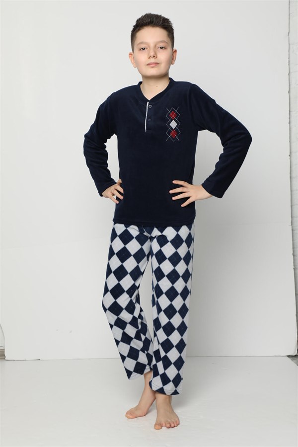 Akbeniz WelSoft Polar Erkek Çocuk Pijama Takımı 4531