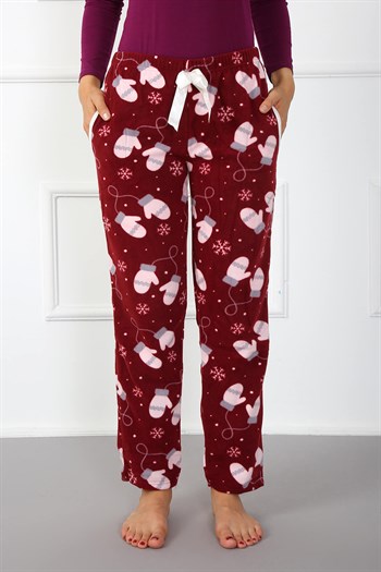 Akbeniz Bayan Welsoft Polar Tek Alt Pijama 210052