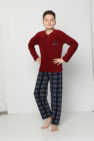 Akbeniz WelSoft Polar Erkek Çocuk Pijama Takımı 4521
