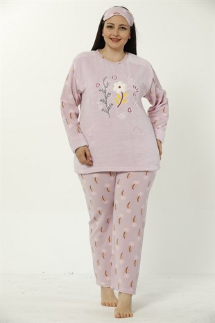 Akbeniz WellSoft Büyük Beden Kadın Pijama Takımı 8040