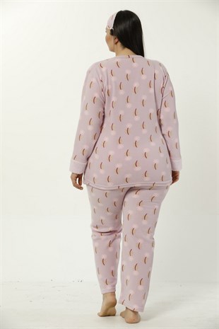 Akbeniz WellSoft Büyük Beden Kadın Pijama Takımı 8041