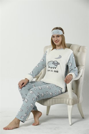 Akbeniz WellSoft Kadın Pijama Takımı 8049