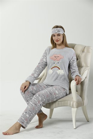 Akbeniz WellSoft Kadın Pijama Takımı 8055
