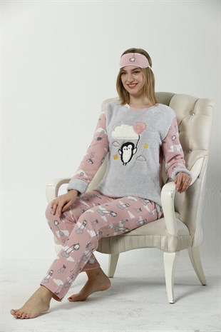 Akbeniz WellSoft Kadın Pijama Takımı 8054