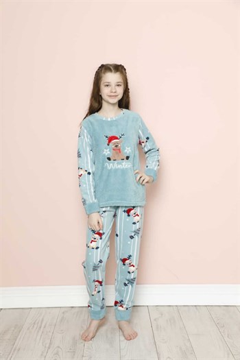 Akbeniz WelSoft Polar Çocuk Pijama Takımı 20294T