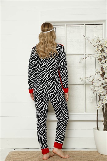 Akbeniz Welsoft Polar Kadın Manşetli Pijama Takımı 8413