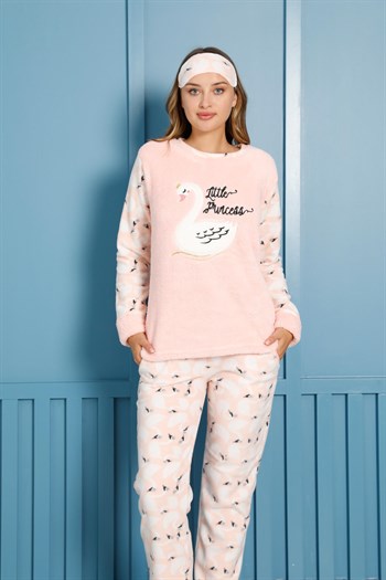 Akbeniz Welsoft Polar Kadın Pijama Takımı 8455