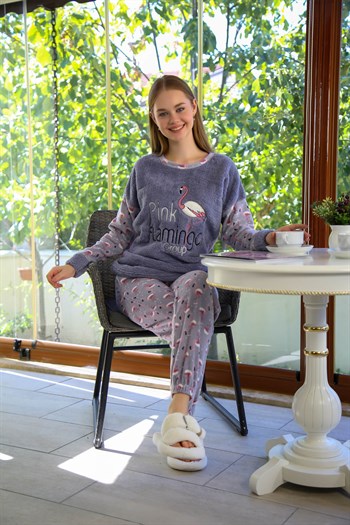 Akbeniz Welsoft Polar Kadın Pijama Takımı 8506