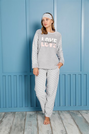 Akbeniz Welsoft Polar Kadın Pijama Takımı 8458