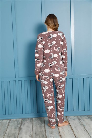 Akbeniz Welsoft Polar Kadın Pijama Takımı 8461