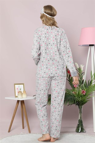 Akbeniz Welsoft Polar Kadın Pijama Takımı 8076