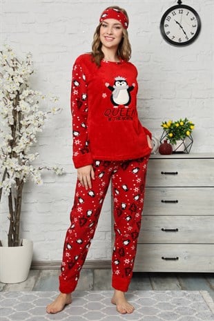Akbeniz Welsoft Polar Kadın Pijama Takımı 8064