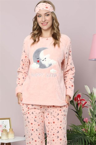 Akbeniz Welsoft Polar Kadın Pijama Takımı 8079