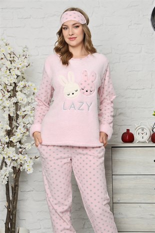 Akbeniz Welsoft Polar Kadın Pijama Takımı 8065