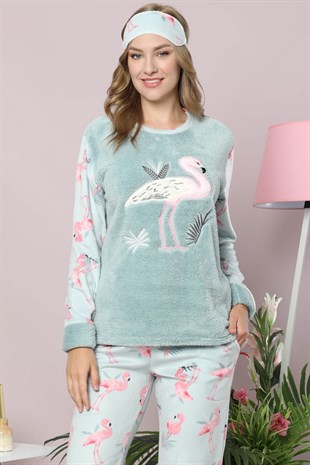 Akbeniz Welsoft Polar Kadın Pijama Takımı 8078
