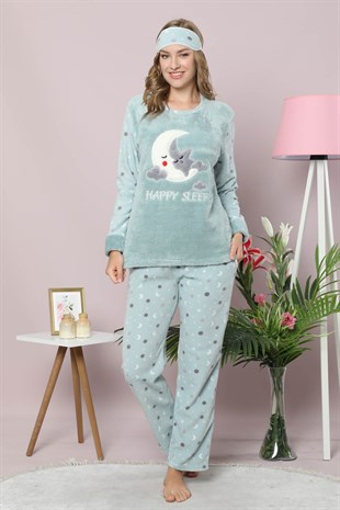 Akbeniz Welsoft Polar Kadın Pijama Takımı 8080