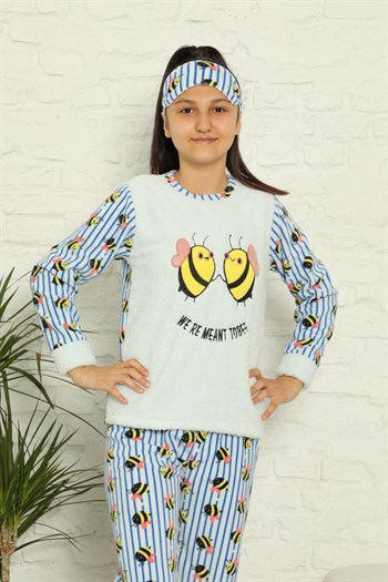 Akbeniz WelSoft Polar Kız Çocuk Pijama Takımı 4579