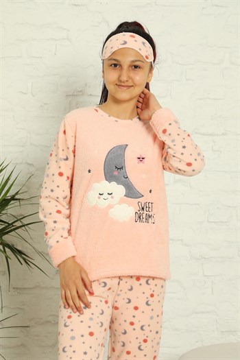 Akbeniz WelSoft Polar Kız Çocuk Pijama Takımı 4582
